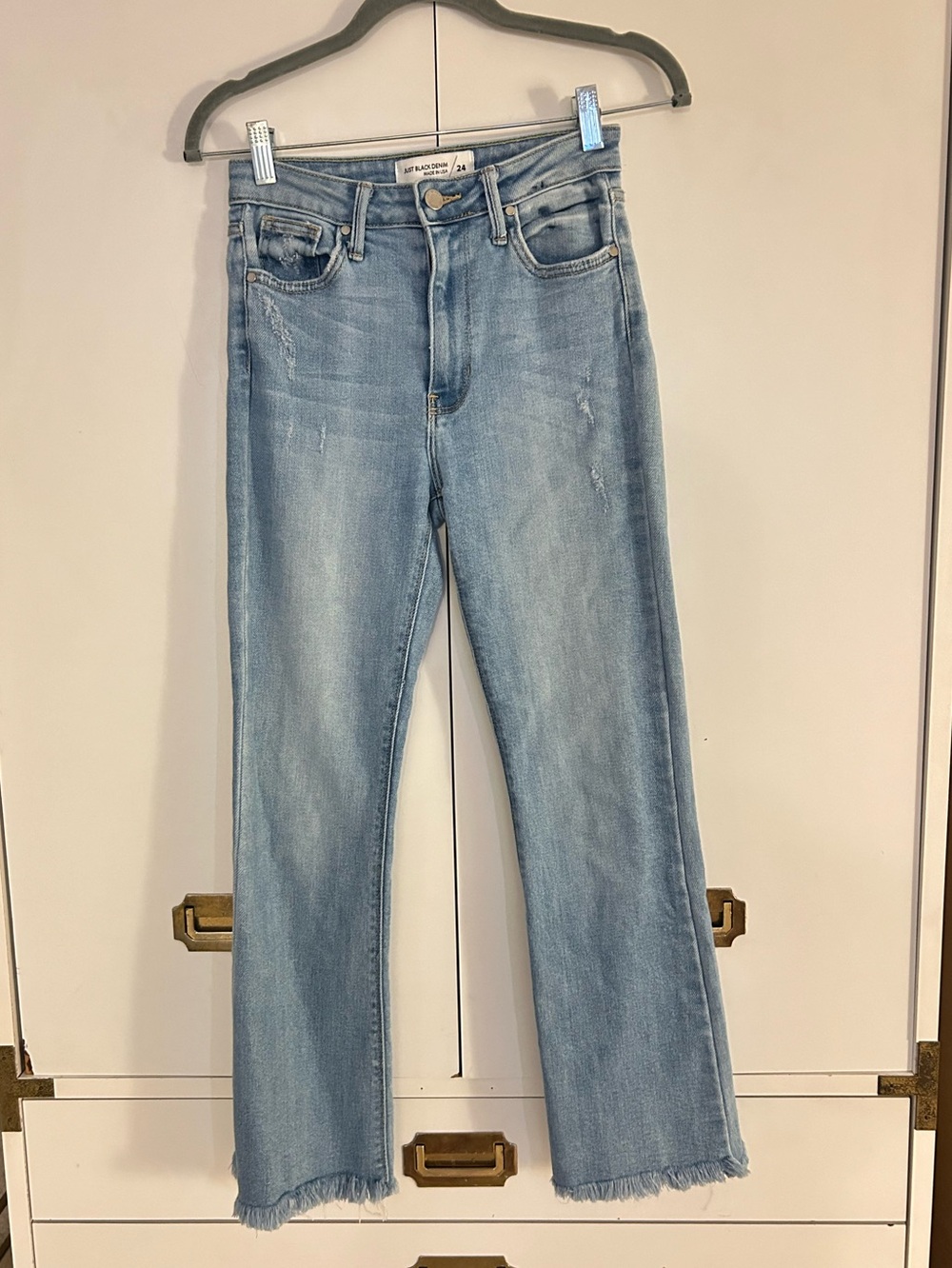 Just Black Denim Light Wash Light Distressed Jeans